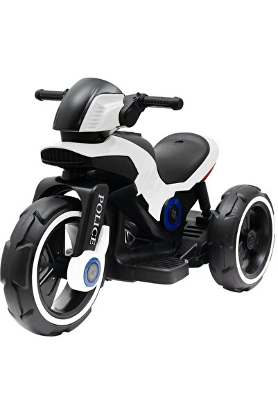 Babymix Motocicletă electrică Baby Mix POLICE albă
