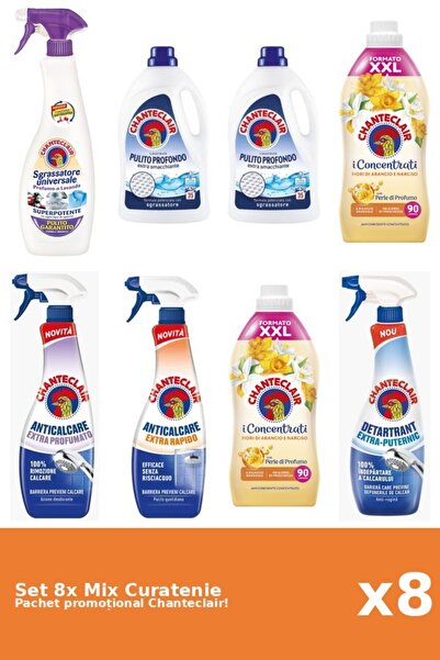 Chanteclair Set 8 Mix Curatenie Chanteclair: Clasic, Portocale, Puternic, Par...