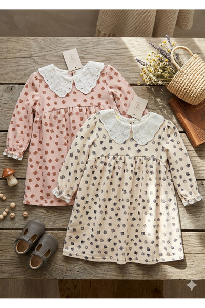 KAYAKİDS Kız çocuk kadife elbise Kız çocukBayramlık elbise