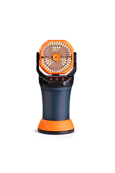 Wander مروحة رذاذ للتخييم من Alrimaya مزودة بإضاءة LED - بطارية 15000 مللي أمبير