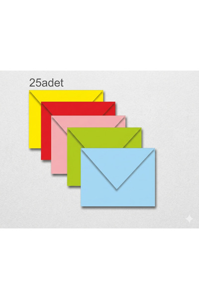 sfs elektrik Invitation Envelope Invitation Envelope 70X90Mm Colorful 25Li