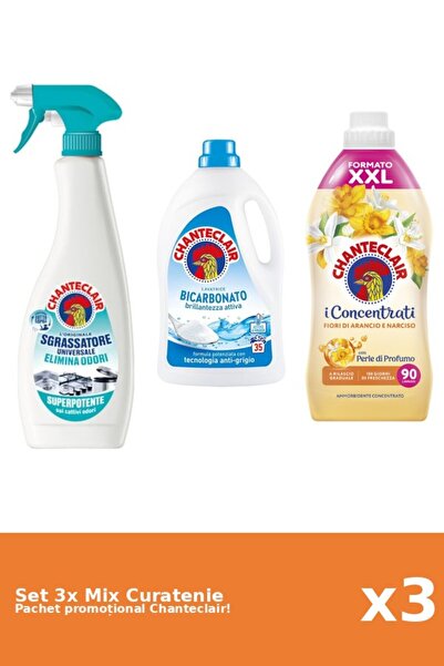 Chanteclair Set 3 Mix Curatenie Chanteclair: Bicarbonat, AntiMiros, Portocale