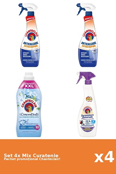 Chanteclair Set 4 Mix Curatenie Chanteclair: Lotus, Rapid, Lavanda