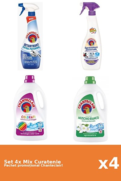 Chanteclair Set 4 Mix Curatenie Chanteclair: Color, Puternic, Mosc Alb
