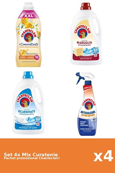 Chanteclair Set 4 Mix Curatenie Chanteclair: Bicarbonat, Marsilia, Portocale,...