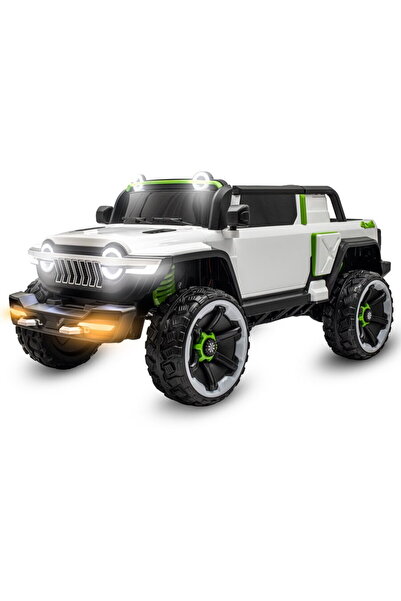 Babymix Mașinuță electrică flexibilă Baby Mix pentru copii, albă