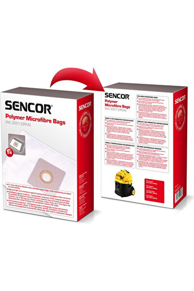 Sencor SVC3001, 5 Saci microfibra