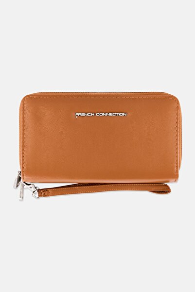 French Connection Women Brand Logo Purse, Brown