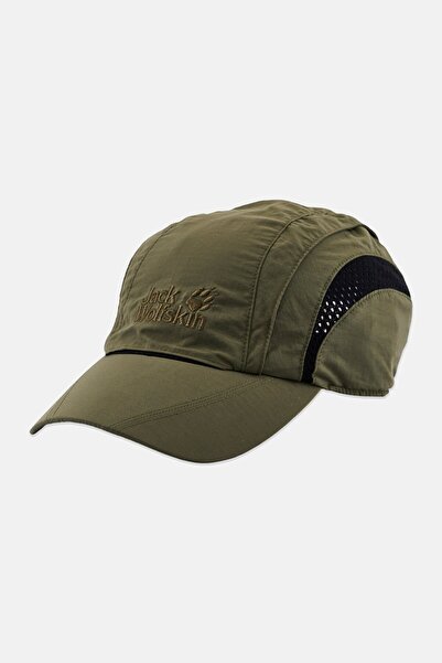 Jack Wolfskin Men Adjustable Buckle Embroidered Logo Cap, Olive