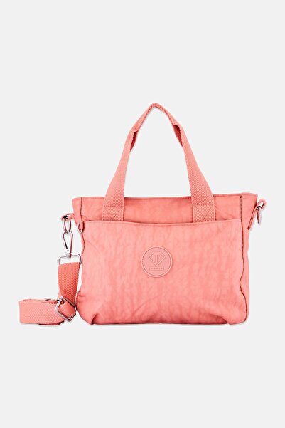 I Love Fashion Women Brand Logo Handbag, Peach