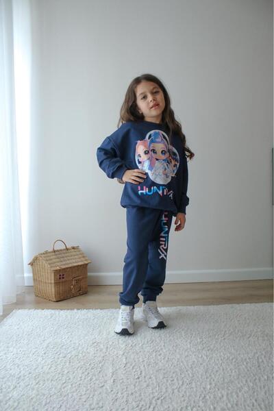 jeliboomkidswear Jeliboom Kız Çocuk Eşofman takımı - 2 İplik Kumaş