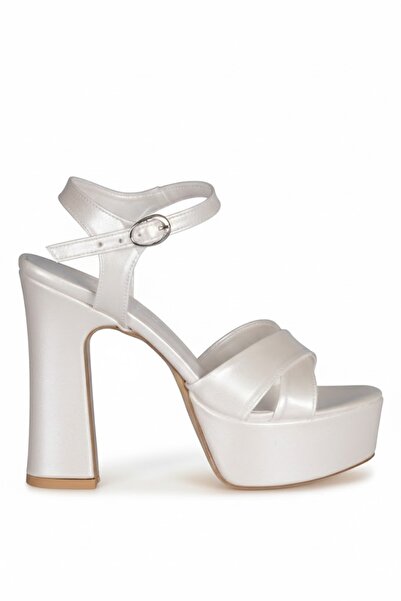 SOLMAZ Solly 4104 Mg Cross Platform Heeled Evening Dress Women's Shoes