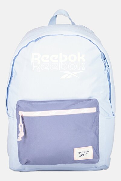 Reebok men Brand Logo Backpack, Light Blue
