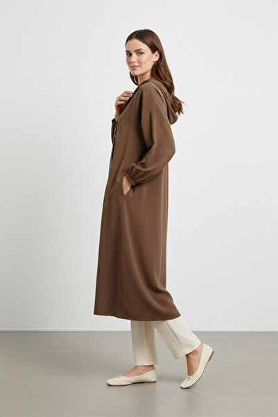 Puane cu glugă Rochie lungă de damă cu fermoar 1525