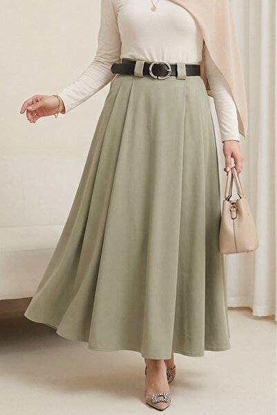 HİJABAYA Χοντρή φούστα Tivil Ζώνη τεμαχίων με Με πιέτες πλαϊνές άνοιγματα και...