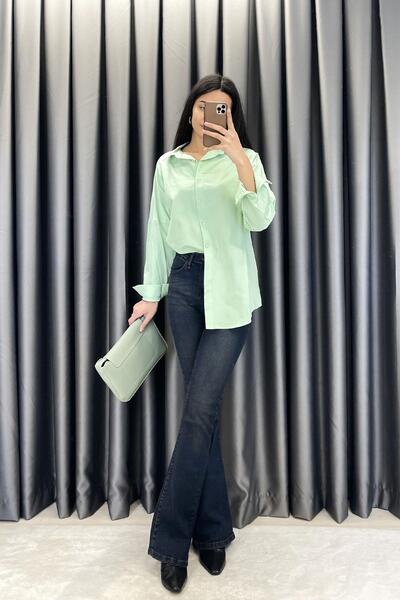 Tmptekstil Basic Shirt - Mint Mi̇nt