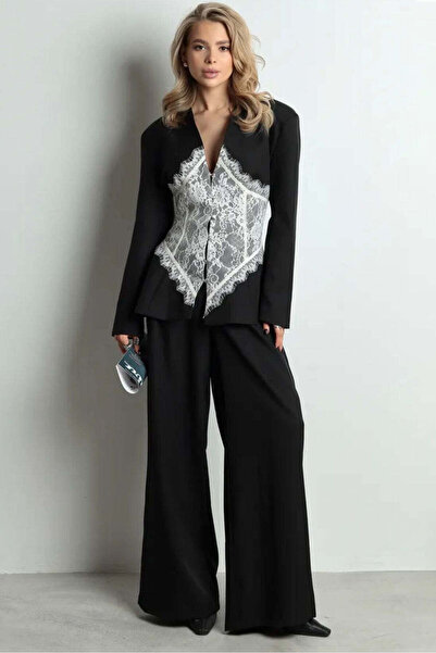 Krem Sarah Set (Pants + Blazer)