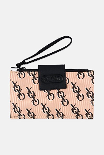 XOXO Women Brand Logo Smooth Fold and Zipper Wallet, Multicolor