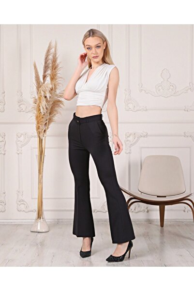 MQ Stylish women's wide-leg trousers, made in Turkey (collection)