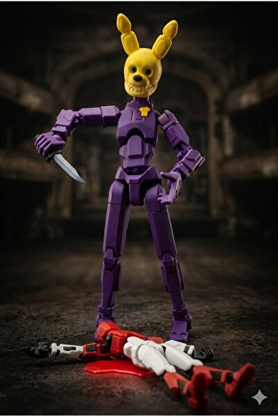 Modellio3D William Afton / Purple Guy – 21 CM Hareketli Koleksiyon Figürü |