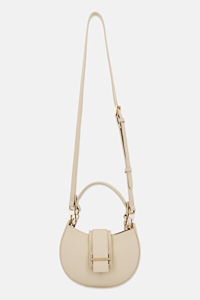 Gino Rossi Women Brand Logo Cross Body Bag, Beige