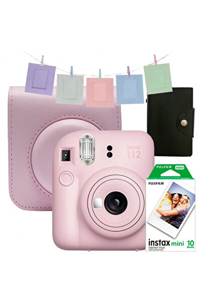 Fujifilm Комплект за фотоапарат за моментални снимки Instax Mini 12 Mega - ор...