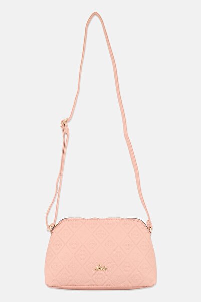 Lavie Women Brand Logo Cross Body Bag, Peach