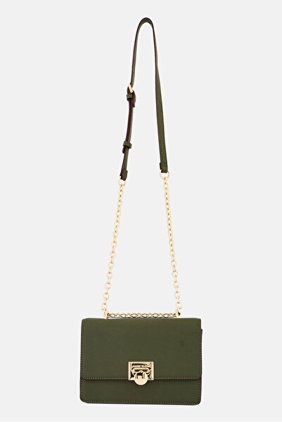 Anne Klein Women Brand Logo Cross Body Bag, Dark Olive