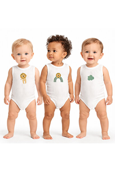 bebekpare بدلة رياضية للأطفال من الجنسين مصنوعة من قماش ريبانا 100% قطن أصلان...