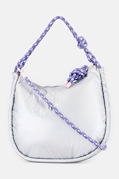 Wildfox Women Brand Logo Cross Body Bag, Silver