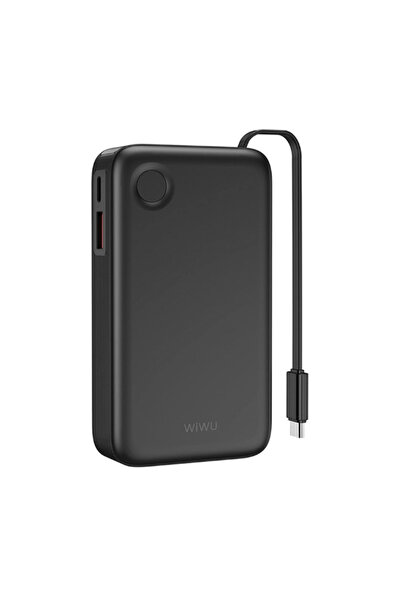 WIWU Wi-P047 10000mAh Power Bank 22.5W Super Fast Charging Built-in Cable