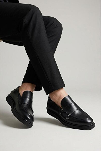 Papuçcity حذاء باشا 03413 للرجال حذاء بنعل أسيتات فينيل الإيثيلين جلد