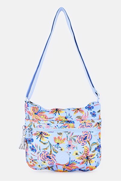 Kipling Women Floral Print Cross Body Bag With Keyring, Multicolor
