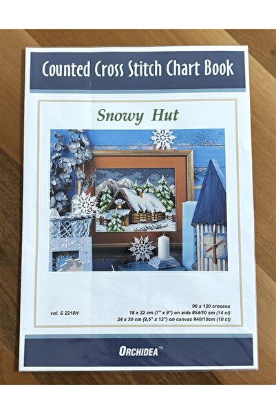 ÇeşitPınarı Orchıdea Kanaviçe Şablon Kar Manzarası Temalı