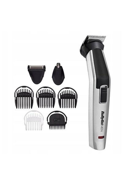 BABYLİSS MT726E, Multi trimmer Titanium 8in1, 8 accesorii, Silver