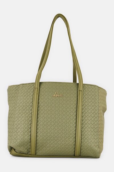 Lavie حقيبة تعليقة نسائية بشعار ماركة، لون زيتوني