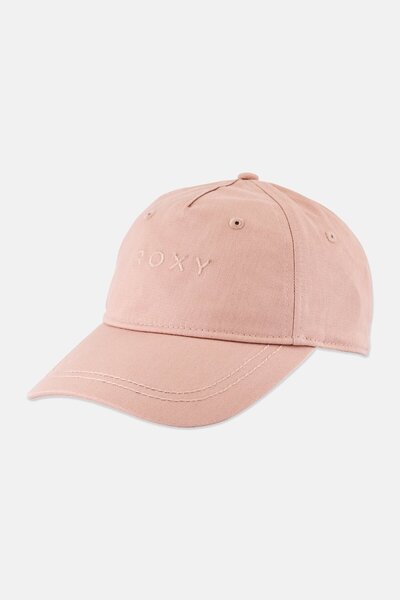 Roxy قبعة نسائية قابلة للتعديل بشعار مطرّز ، لون بني فاتح