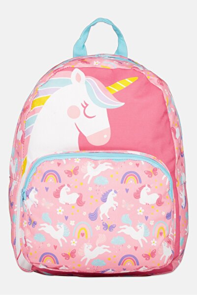 AD Sutton & Sons Kids Girl Unicorn Print Backpack, Multicolor