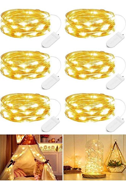 Generic 6 Pack Fairy Lights Battery Operated String Lights - 7ft 20 LED Water...