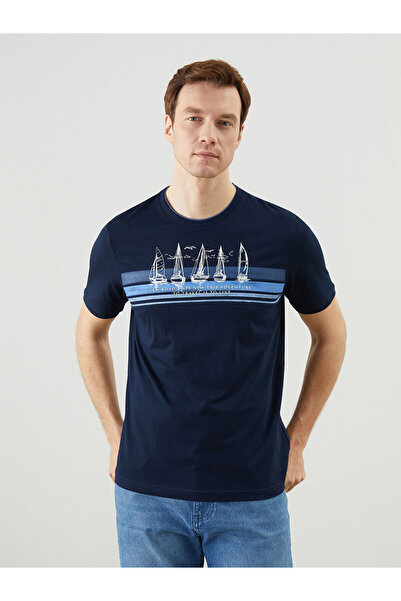 LC Waikiki Özmarka Новий сезон Велосипедна комір Короткий рукав Принт Футболк...