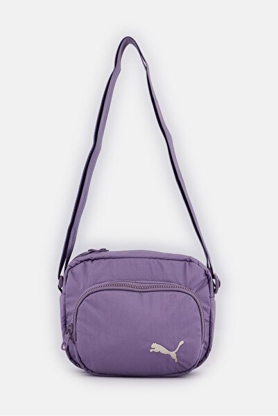 Puma Women Brand Logo Cross Body Bag, Purple