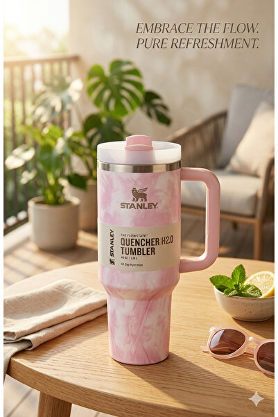 Primo Plus Stanley Quinture H2.0 Vacuum Insulated 40oz Mug - Brush Stroke Des...