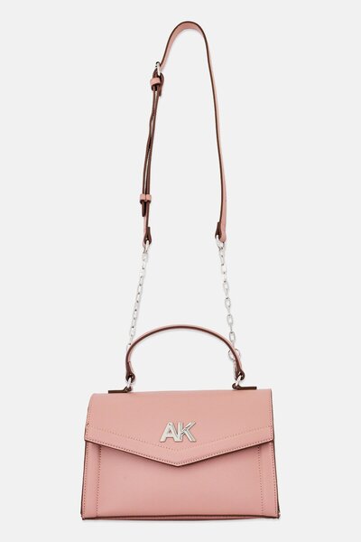 Anne Klein Women Brand Logo Cross Body Bag, Dusty Rose