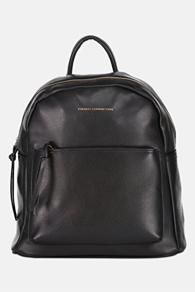 French Connection Women Brand Logo Backpack, Black