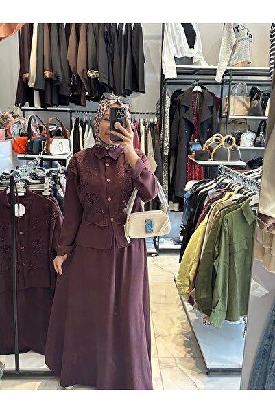 YAREN CLARA Tensel kumaş etekli takım