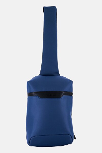 JASON WU Men Brand Logo Sling Bag, Slate Blue