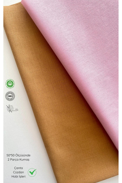 seyranat Torba , Novčanik , 2 komada tkanine od 50 cm u prahu i smeđe boje, o...