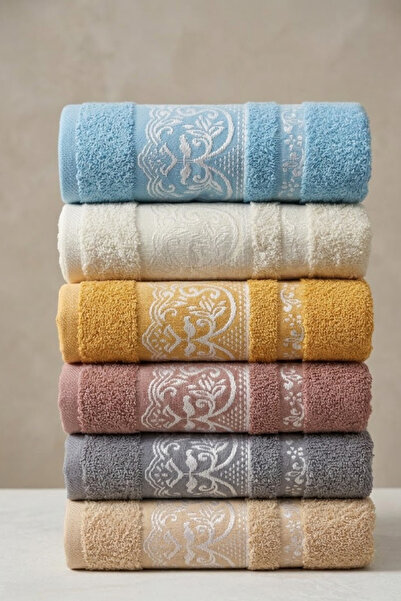 Valmia Home Premium 100% Cotton Luxury Hand and Face Towels 50X90 cm Dowry Th...