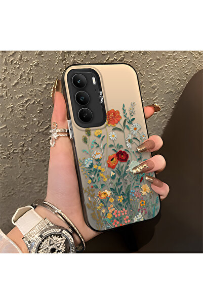 Hontinga حافظة هاتف ريلمي 14x متوافقة مع الحواف السيليكونية الصلبة والمضادة ل...