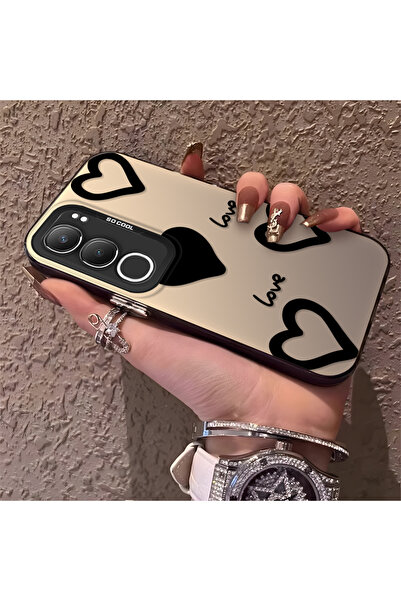 CHICASELUX حافظة هاتف من السيليكون ذات حافة صلبة ومضادة للسقوط على شكل قلب مت...